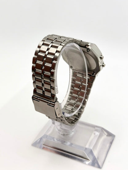 Premium Stainless Steel Digital Watch | Water Resistant & Day-Date Display ⭐