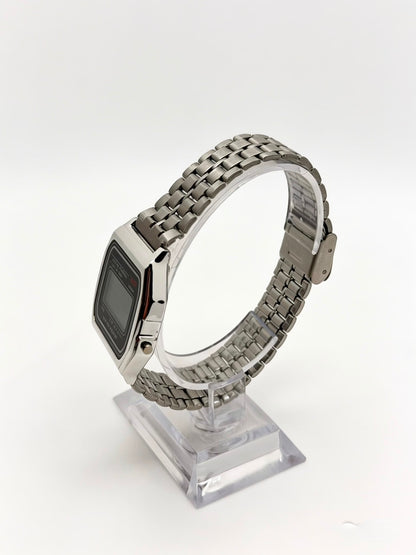Premium Stainless Steel Digital Watch | Water Resistant & Day-Date Display ⭐