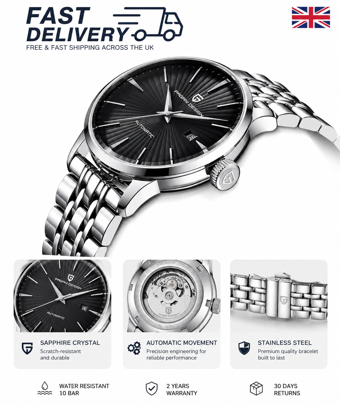PAGANI DESIGN 2770 Automatic Men's Watch