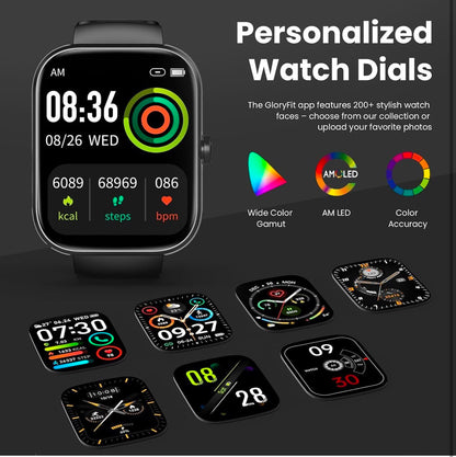 Smart Fitness Watch with Bluetooth Calling