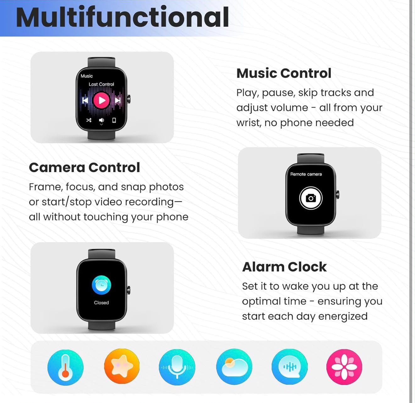 Smart Fitness Watch with Bluetooth Calling