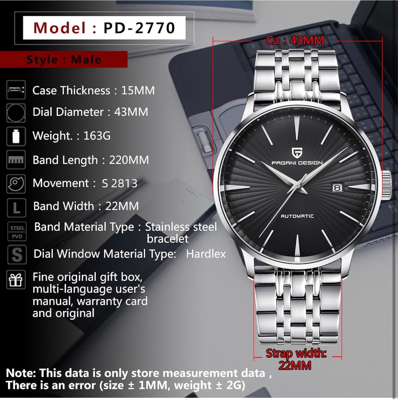 PAGANI DESIGN 2770 Automatic Men's Watch