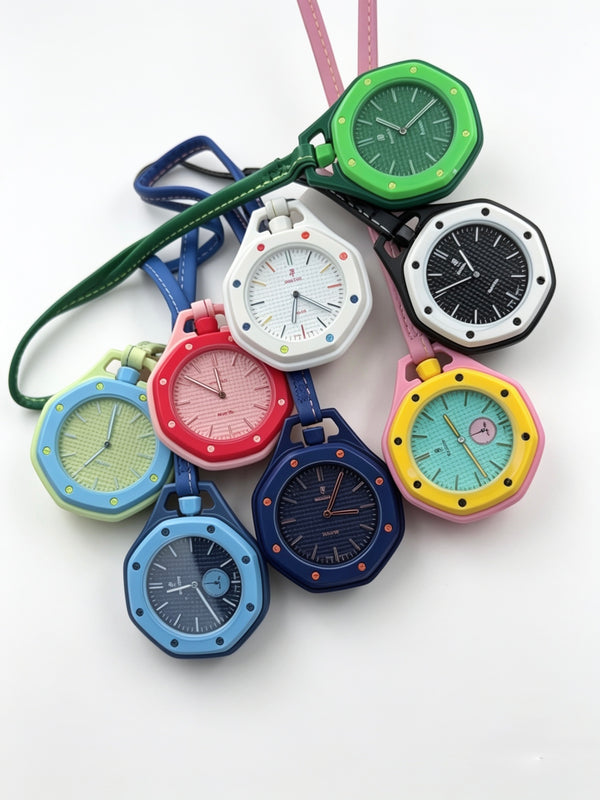 Premium Lanyard Pocket Watch – Multi-Colour Collection | Versatile Quartz Watch