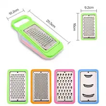 4 in 1 Multifunction Vegetable Cutter with Food Container, Portable Vegetables Chopper Shredder Grater Slicer - Kitchen Tools