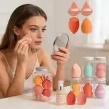 14Pcs Makeup Sponge Set Cosmetic Blender Beauty Egg Foundation Sponge Powder Puffs Mini Finger Puff Women Make Up Accessories