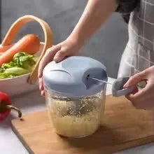 500/900ML Manual Meat Mincer Rotate Garlic Chopper Press Crusher Vegetable Onion Cutter Kitchen Cooking Accessories