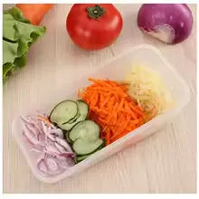 4 in 1 Multifunction Vegetable Cutter with Food Container, Portable Vegetables Chopper Shredder Grater Slicer - Kitchen Tools
