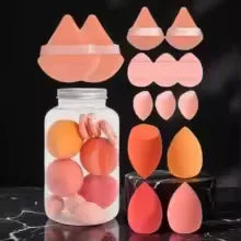 14Pcs Makeup Sponge Set Cosmetic Blender Beauty Egg Foundation Sponge Powder Puffs Mini Finger Puff Women Make Up Accessories