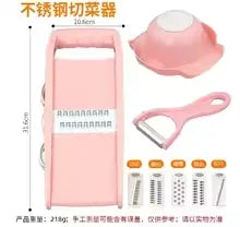 BOOMAYA Multi-Functional Vegetable Chopper Onion Chopper Food Chopper Kitchen Mandoline Slicer Veggie Dicer Cutter