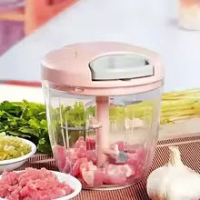 500/900ML Manual Meat Mincer Rotate Garlic Chopper Press Crusher Vegetable Onion Cutter Kitchen Cooking Accessories