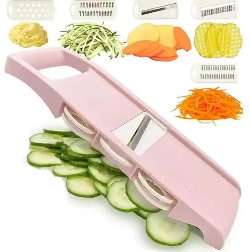 BOOMAYA Multi-Functional Vegetable Chopper Onion Chopper Food Chopper Kitchen Mandoline Slicer Veggie Dicer Cutter