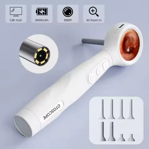 Visual Ear Wax Cleaner with Camera Safe Earwax Removal Endoscope with 5M Camera Luminous Otoscope Ear Cleaning Tools Ear Care