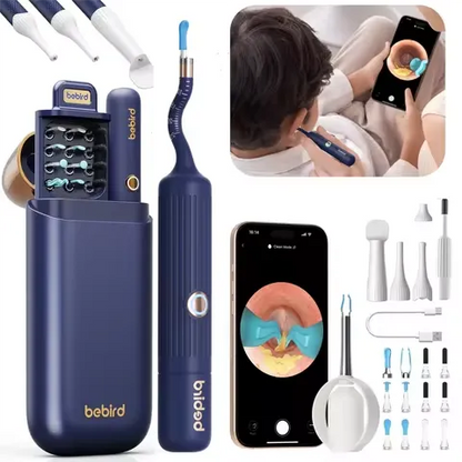 Visual Ear Wax Cleaner with Camera Safe Earwax Removal Endoscope with 5M Camera Luminous Otoscope Ear Cleaning Tools Ear Care