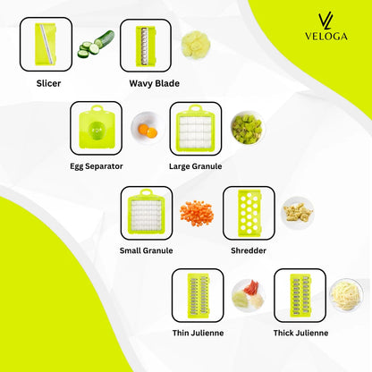 16-in-1 Multifunctional Vegetable Chopper, Multifunctional Food Chopper