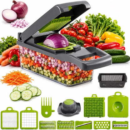 16-in-1 Multifunctional Vegetable Chopper, Multifunctional Food Chopper
