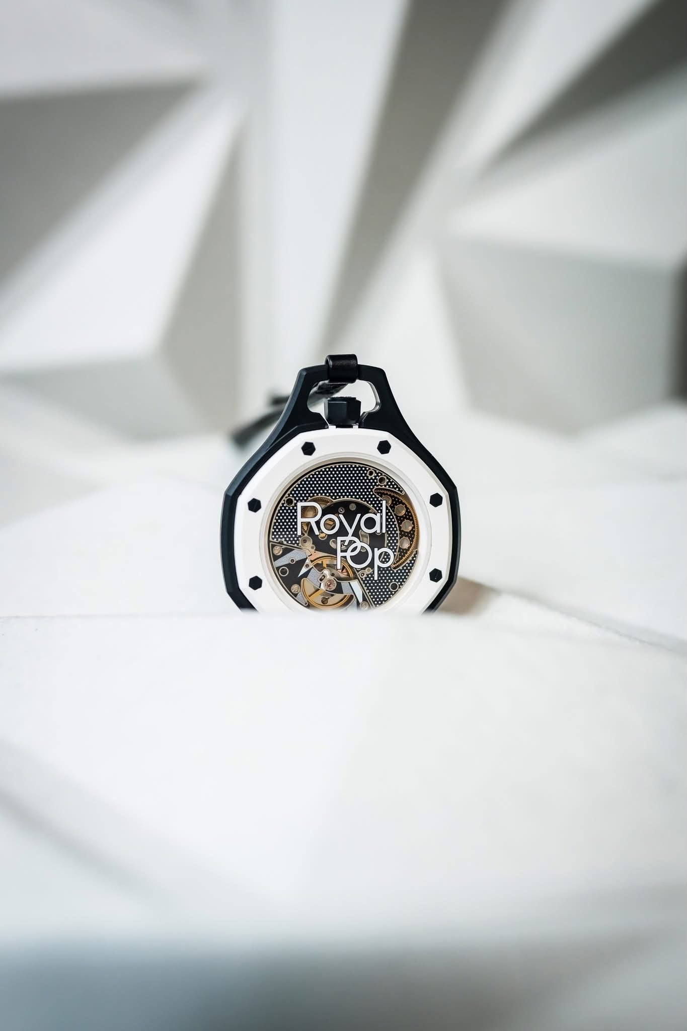 Premium Black & White Analog Watch | Modern Minimalist Design