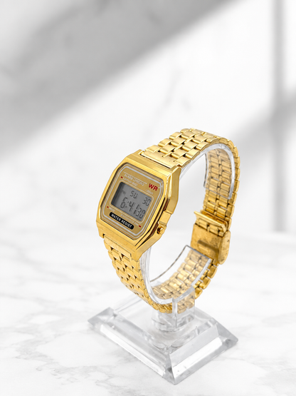 Premium Stainless Steel Digital Watch | Water Resistant & Day-Date Display ⭐